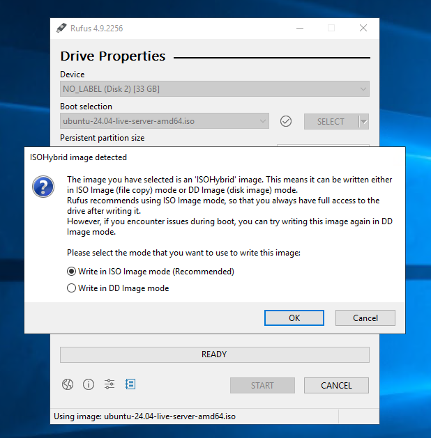 选择图像模式类型