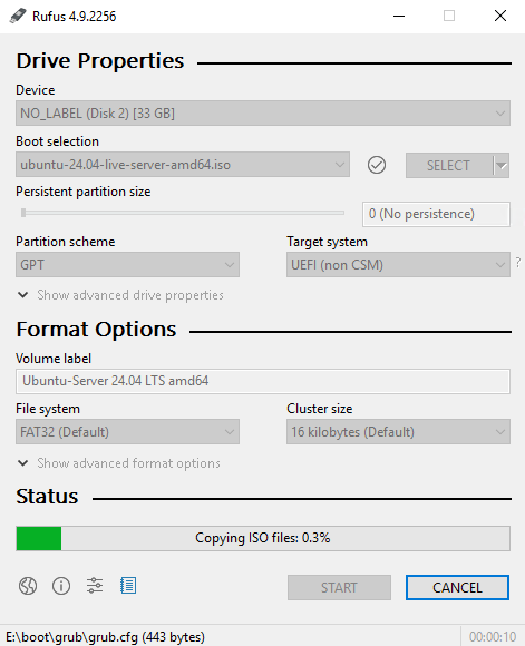 Oluşturma ilerlemesi