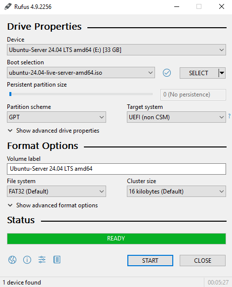 Oluşturma işlemi başarıyla tamamlandı 