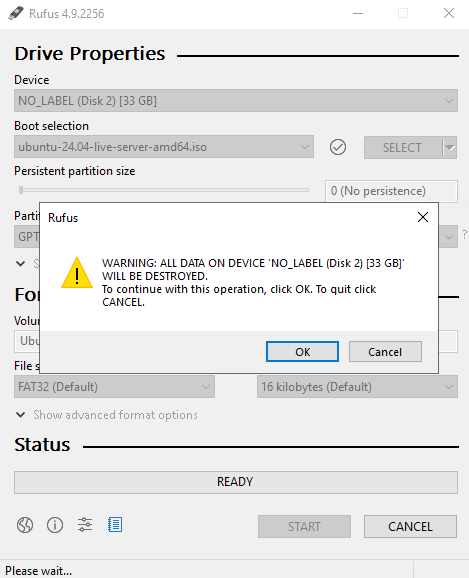 Bekräfta USB-enhetens format