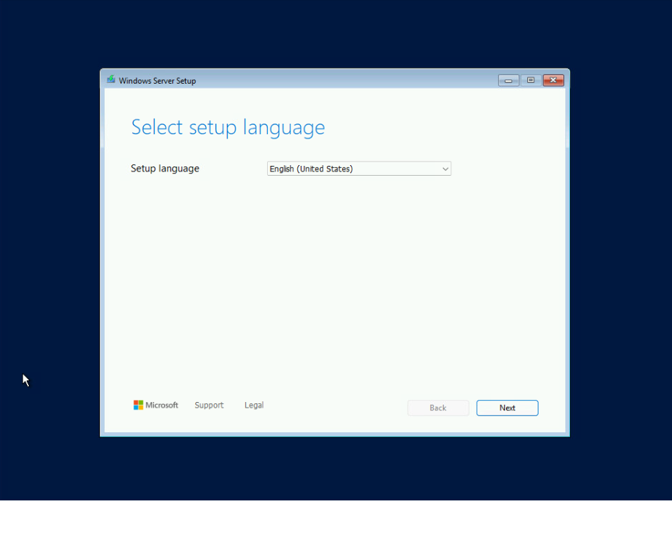 Windows Server: 英語版Windows Server 2025のインストールと