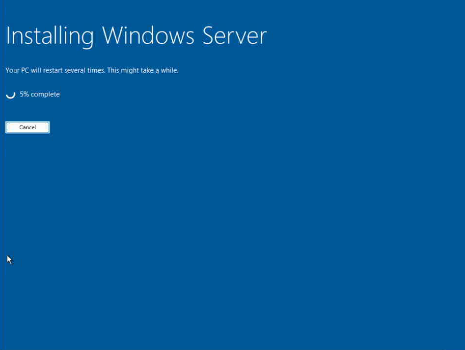 Installing Windows Server