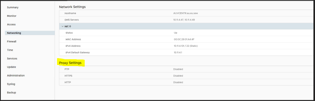 Proxy ayarlarını düzenleme