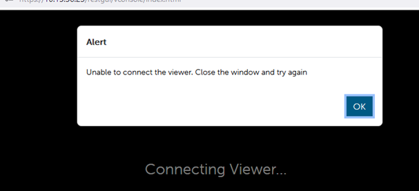 Fout in virtuele console