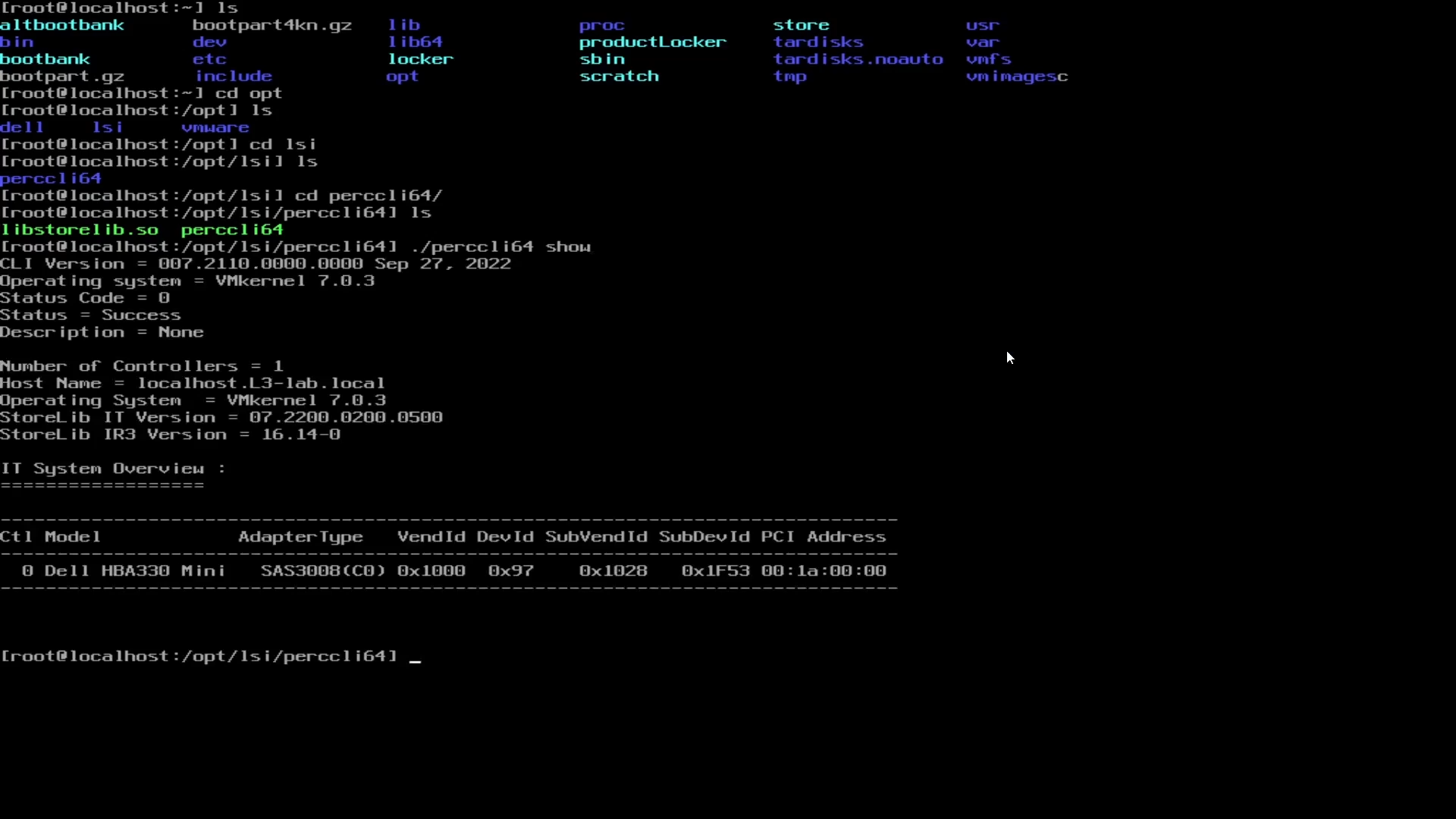 PERCCLIディレクトリーに移動