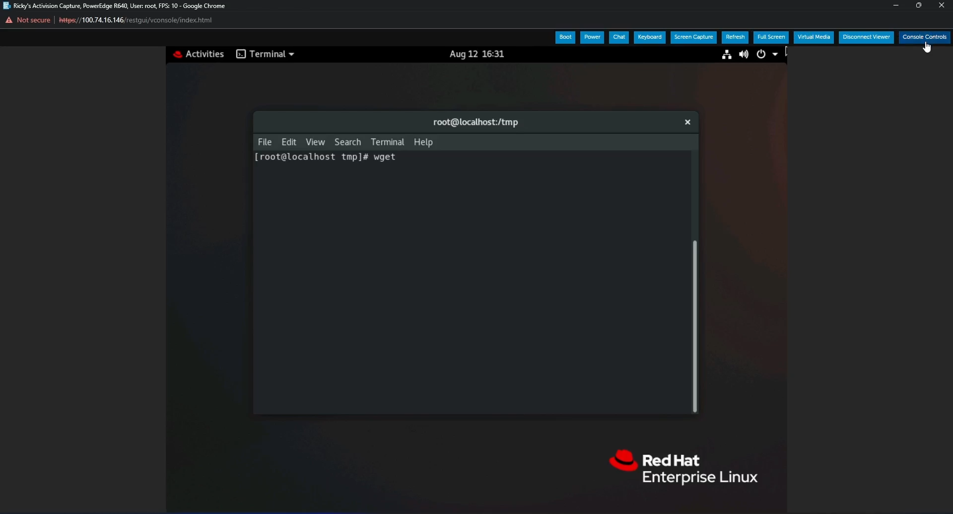 wget-opdracht in Terminal