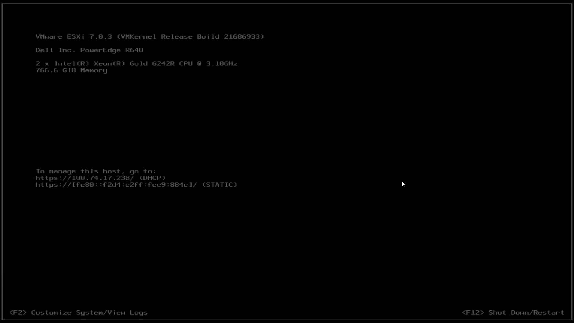 ESXi – ny installation