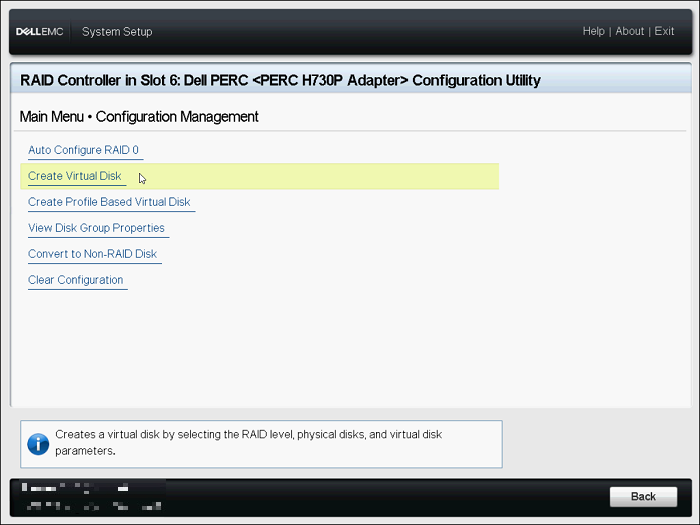 ［Configuration Management］メニュー