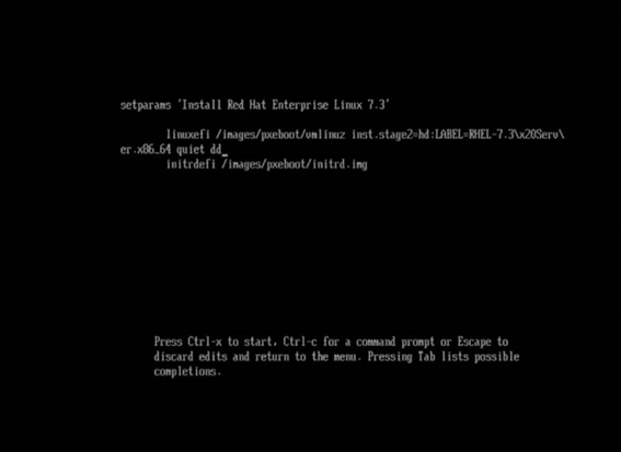 Edición del menú GRUB 