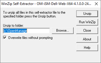 WinZip selvutpakking