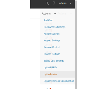 Acciones y haga clic en Cargar motor