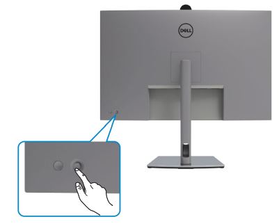 Dell U3224KB Rear Panel Buttons
