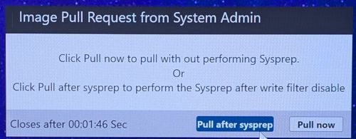 Select the relevant task to pull the image when prompted