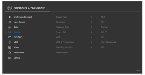 Deshabilitación de MST en el menú OSD del monitor