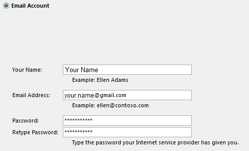 Na obrázku je obrazovka s&nbsp;přihlašovacími údaji do služby Gmail.