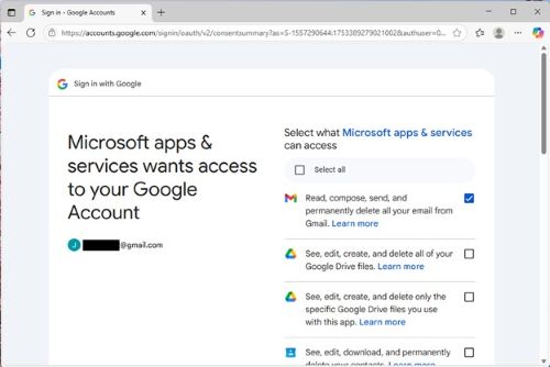 Åtkomst till Google-konto