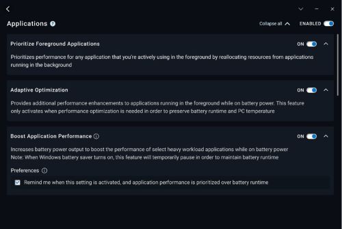 Prioritize Foreground Applications Enabled