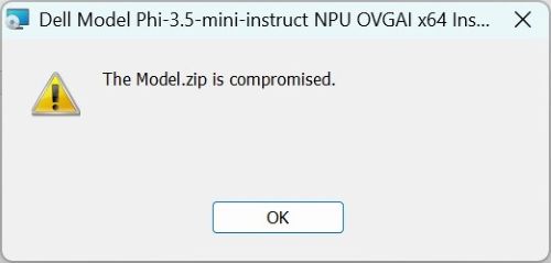 The Model.zip is Compromised