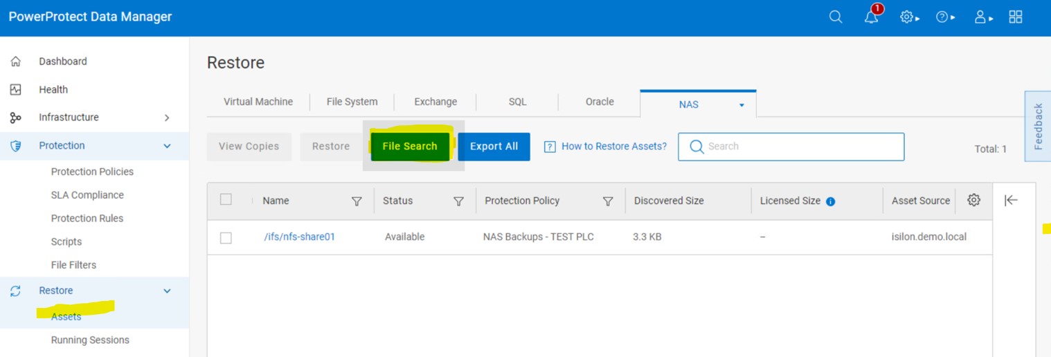 File Search button is present.