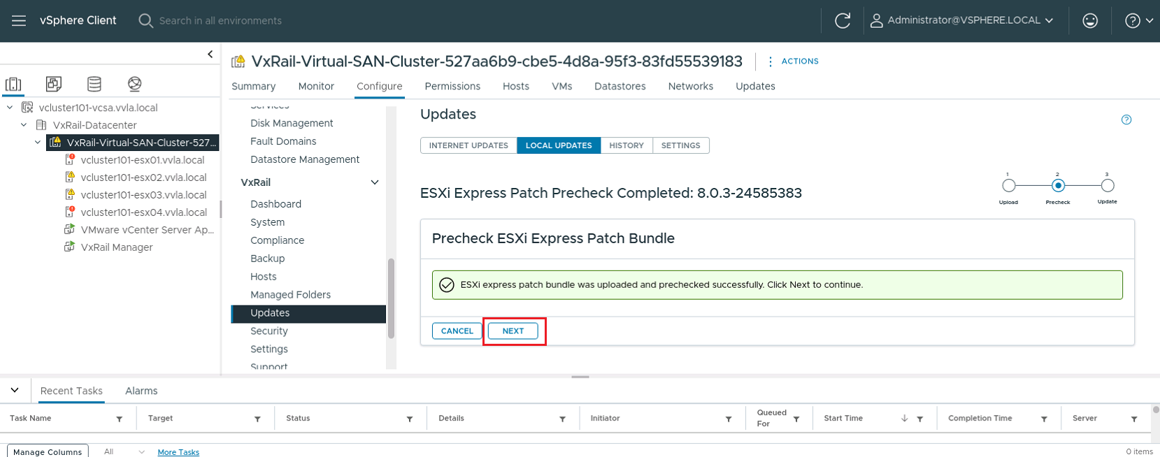 Предварительная проверка выполнена