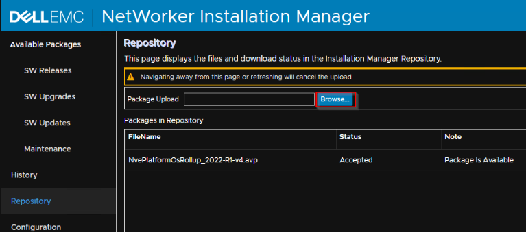 Repozytorium oprogramowania Installation Manager