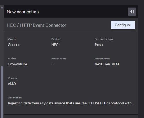 Configure를 클릭합니다.