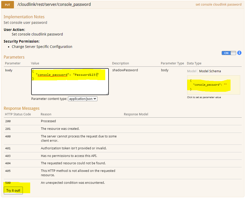 Image de l’API REST CloudLink