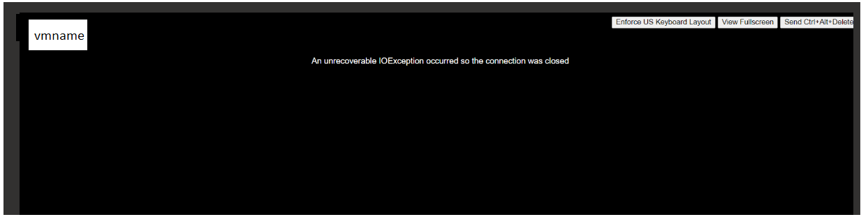 發生無法復原的 IOException，因此連線已關閉