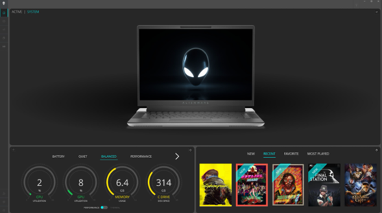 Alienware Command Centerがデバイスを検出しない