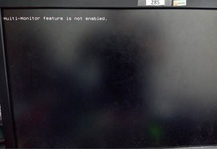 La fonction multi-écran n’est pas activée
