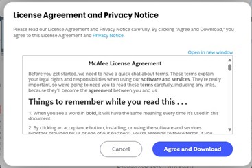 Click Agree and Download