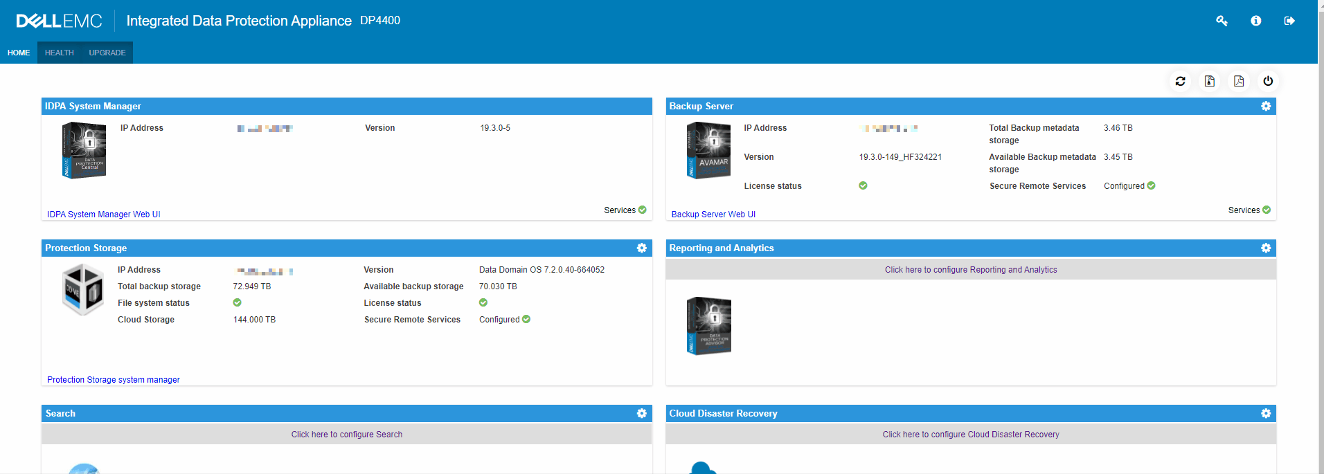 Questa gif mostra le selezioni per generare un pacchetto di supporto.