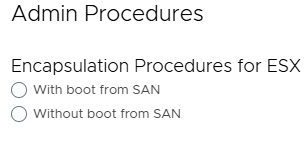 Indkapslingsmuligheder for ESX-værter
