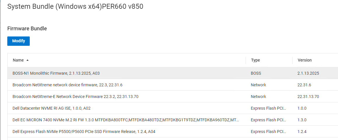 Página Bundle Component