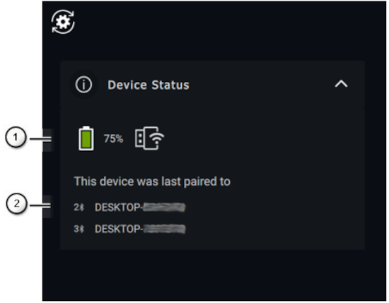 Enhedsstatus for tastatur