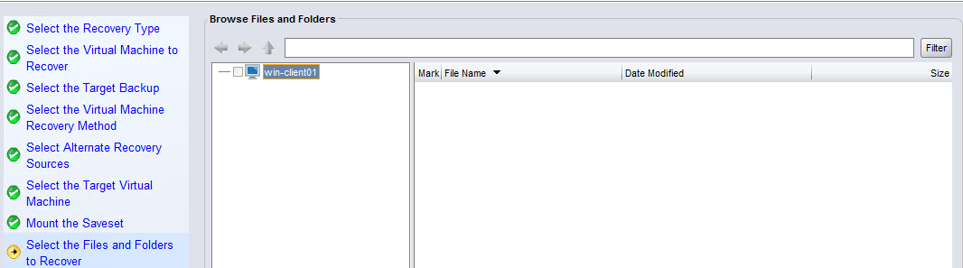 Assistente de recuperação