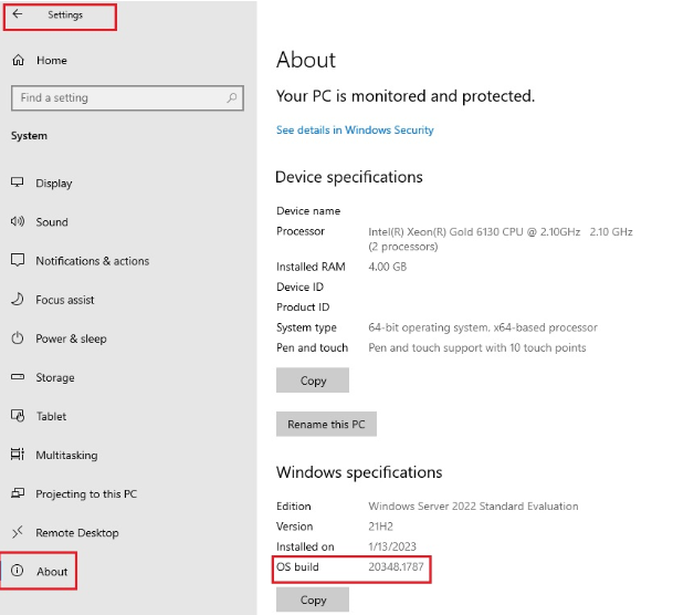Wersja kompilacji systemu operacyjnego