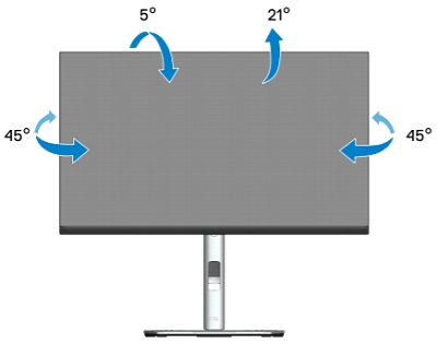Dell P2222H Tilt and Swivel