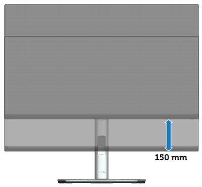 Dell P2222H Orientation
