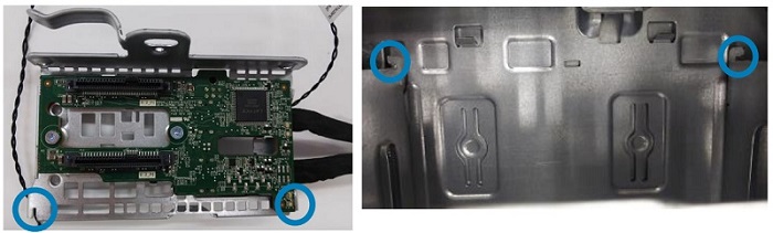 Przymocuj płytę backplane