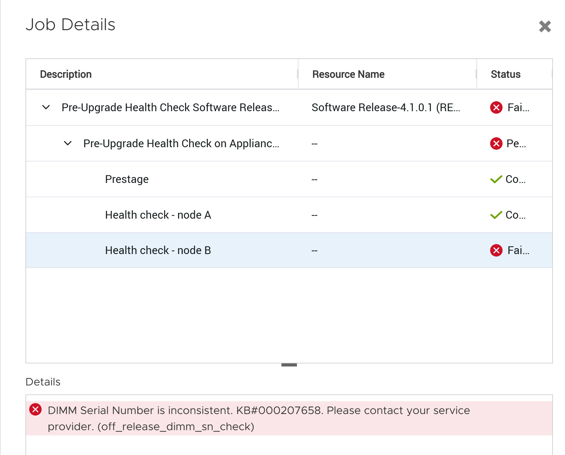 Inconsistent Check PowerStore: Health Check Detects Inconsistent DIMM Serial Numbers | Dell US