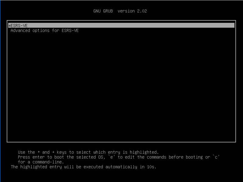 GNU GRUB splash screen