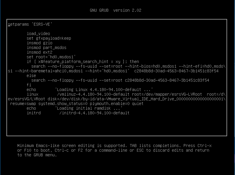 GNU GRUB editor