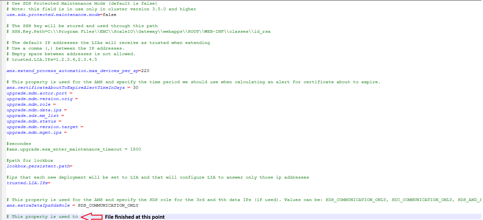 Missing part to file highlighted