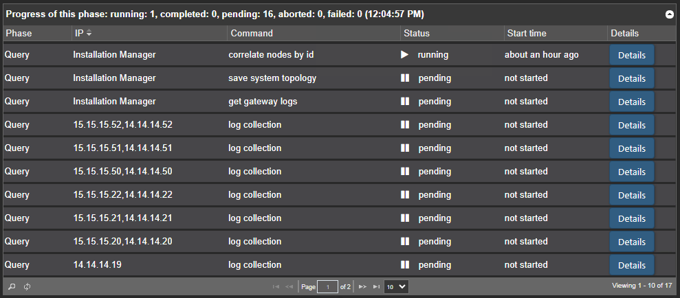 Powerflex gateway log collection