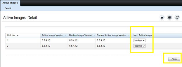 apply backup changes