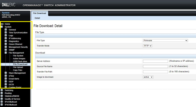 open file download page