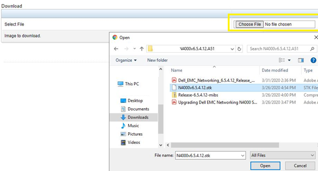 choose file image .stk