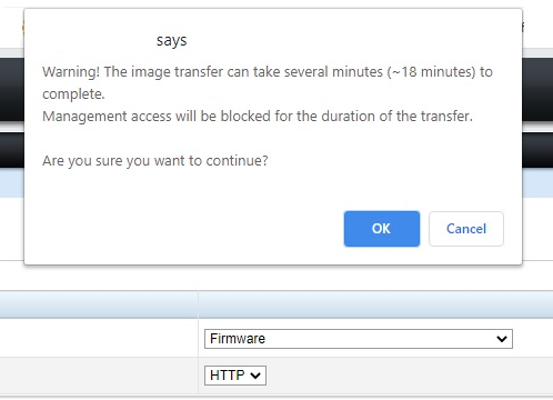 warning message