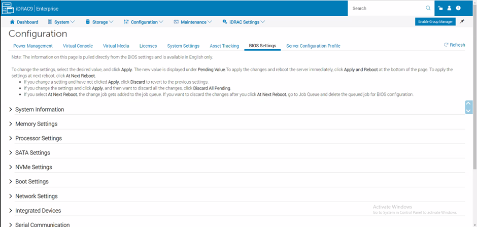 idrac configuration